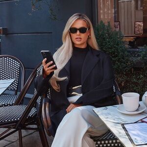 Oversized PrettyLittleThing Elegant Black Blazer